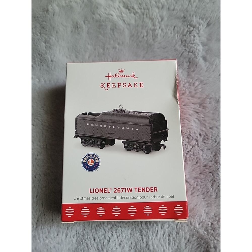 HALLMARK KEEPSAKE 2017 LIONEL 2671W TENDER CHRISTMAS ORNAMENT NEW IN BOX